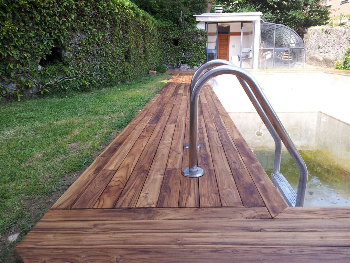 pavimenti in legno per piscine by Soriano pavimenti Induno - Varese